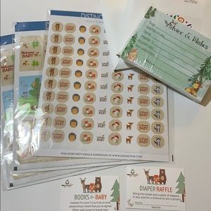 Woodland theme baby shower lot